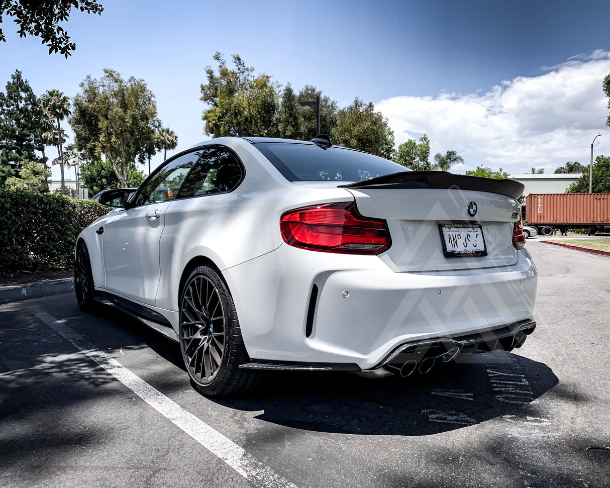 F87 M2 AK Style Carbon Fiber Rear Bumper Diffuser - AA CONCEPTS CO 