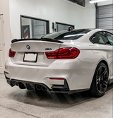 F80 M3 & F82 M4 Carbon Fiber Rear 3 Piece V Style Diffuser - AA CONCEPTS CO 