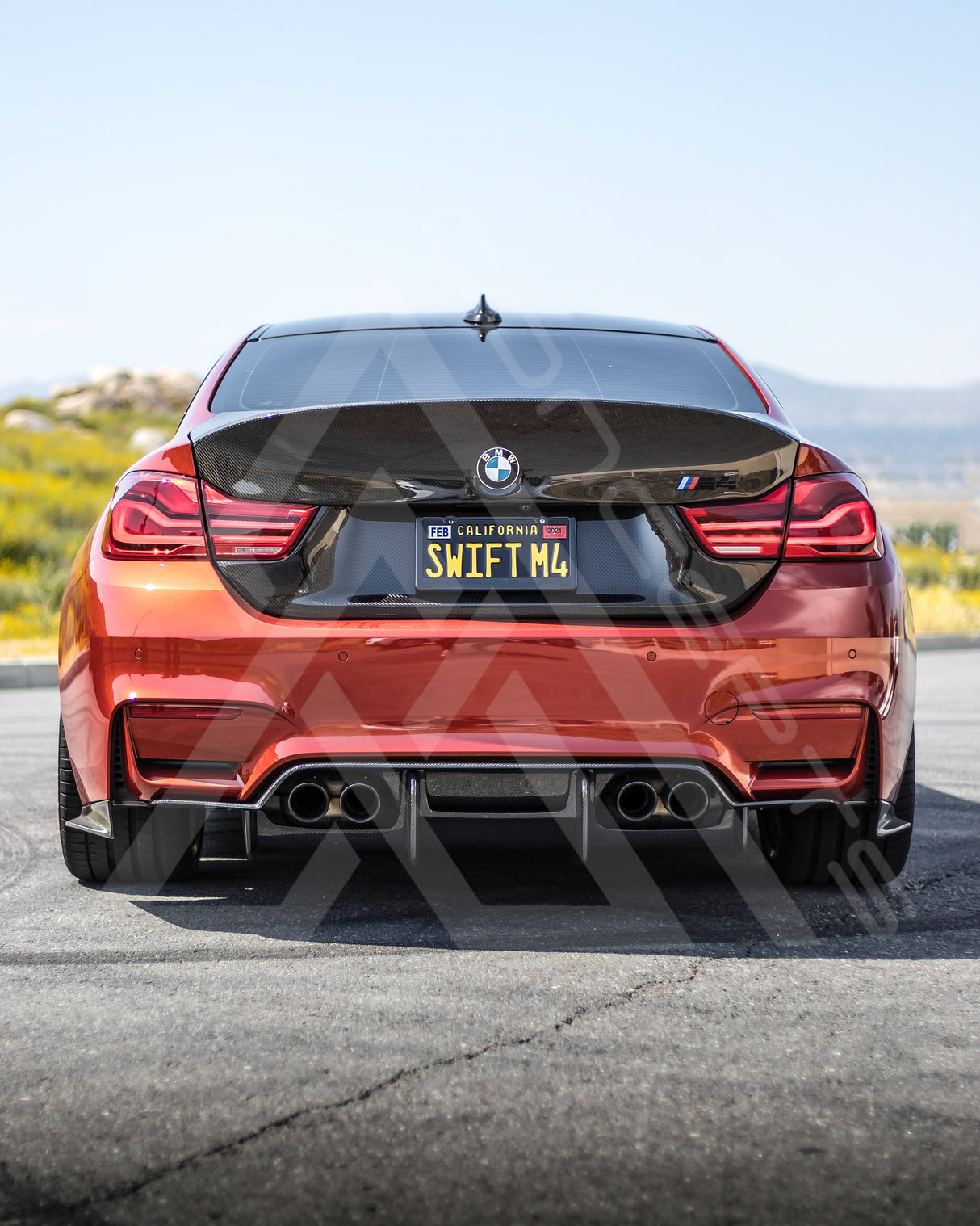 F8X M3 M4 GTX Carbon Fiber Rear Diffuser. - AA CONCEPTS CO 