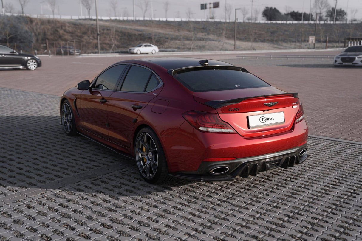 Genesis G70 carbon fiber rear diffuser V2 - ADRO 