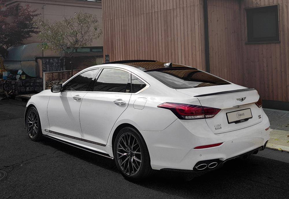 Genesis G80 (DH) carbon fiber side skirts - ADRO 