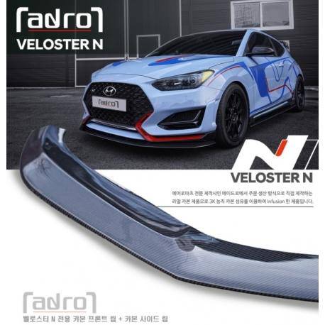 Hyundai Veloster Turbo and N Carbon Fiber Front Lip V1 - ADRO 