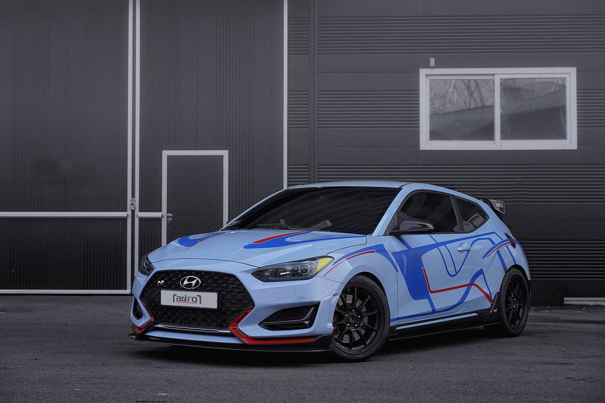 Hyundai Veloster Turbo and N Carbon Fiber Front Lip V1 - ADRO 