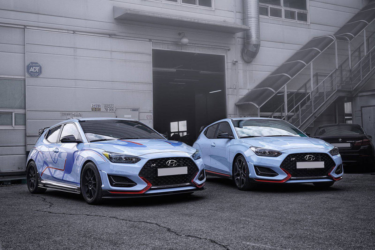 Hyundai Veloster Turbo and N Carbon Fiber Front Lip V1 - ADRO 