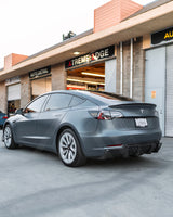 Tesla Model 3 Carbon Fiber V Style Diffuser