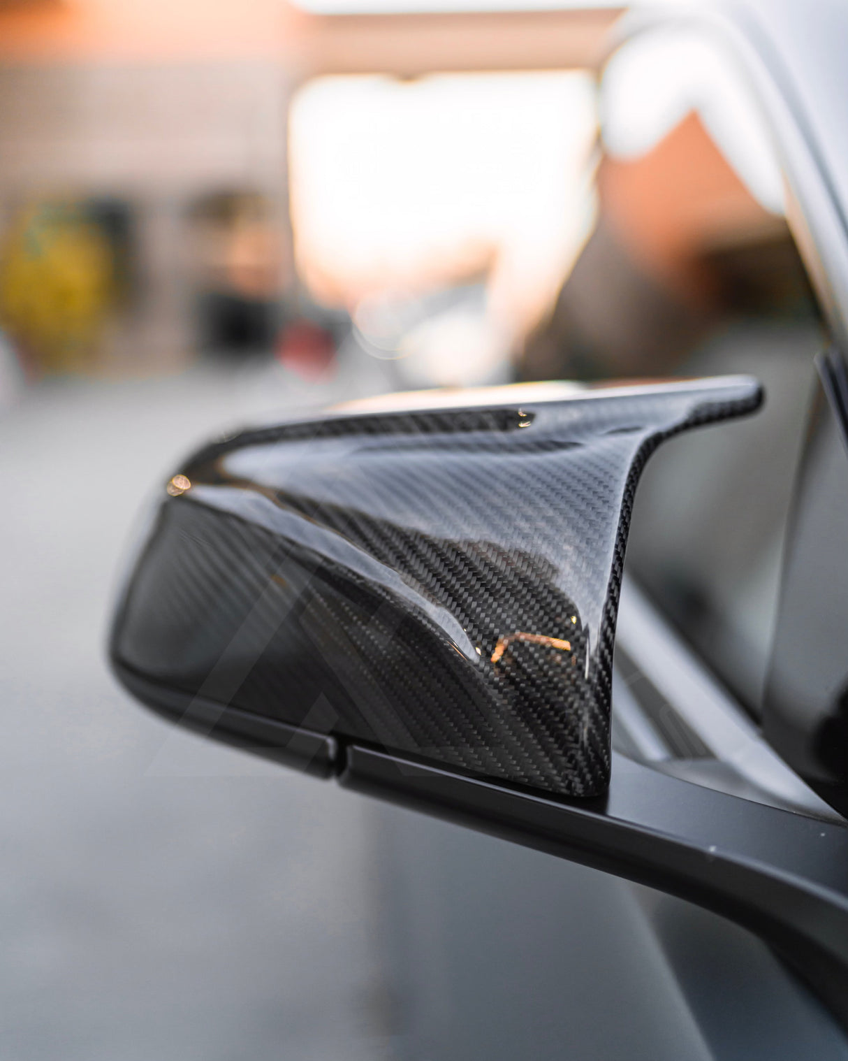 Tesla Model 3 M Style Carbon Fiber Mirror Caps