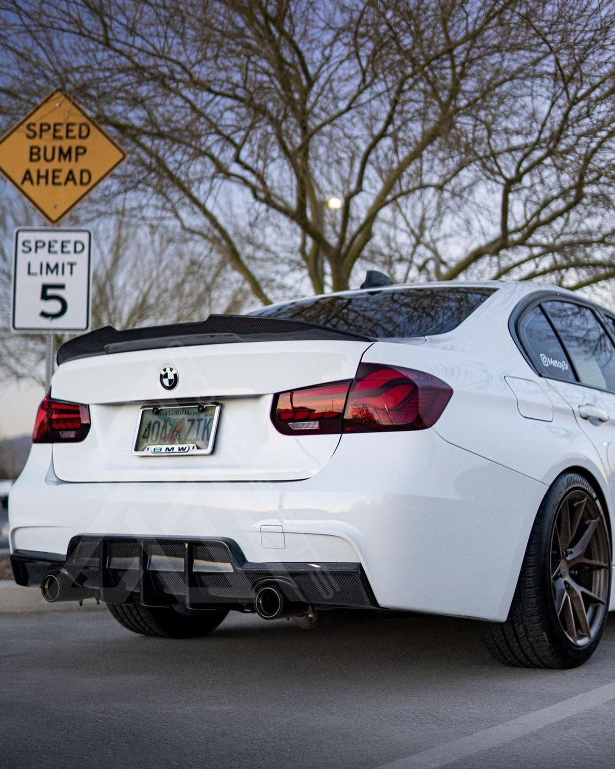 F30 F80 M3 Carbon Fiber High Kick Trunk Lip