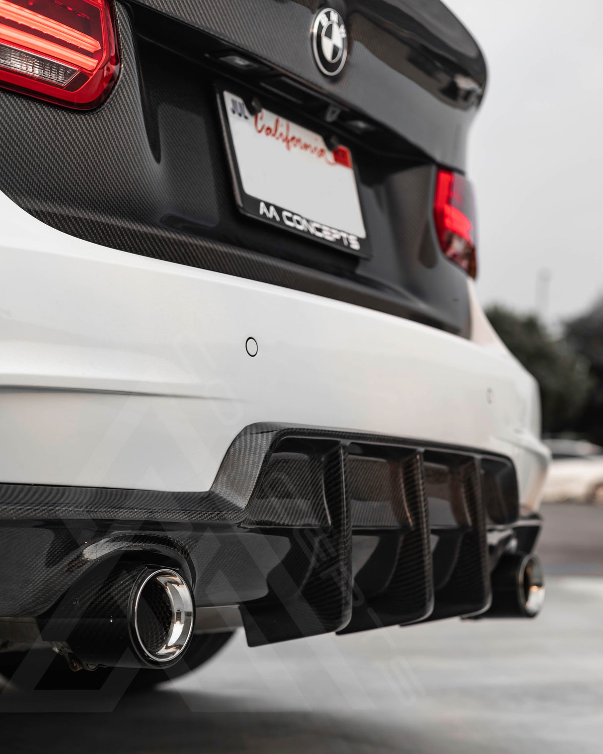 F30 F31 AAC Carbon Fiber Signature Rear Diffuser - AA CONCEPTS CO 